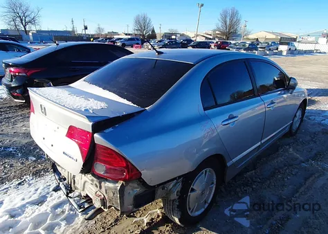 2007 Honda Civic Hybrid from USA, damaged, VIN JHMFA36287S012444